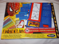 Rare "Spiderman 2"  Rub & Color -Drawing/Colouring activity