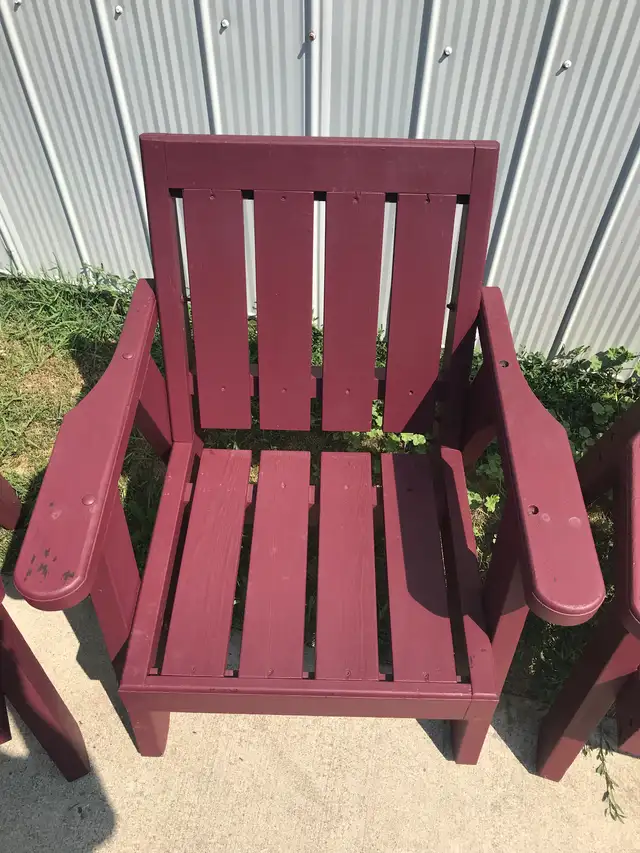 Cedar patio chairs in Patio & Garden Furniture in Hamilton - Image 3
