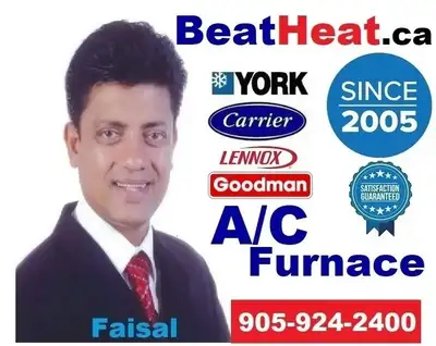Air conditioner SALE! Carrier,Lennox,TRANE & Goodman from $2499, View more