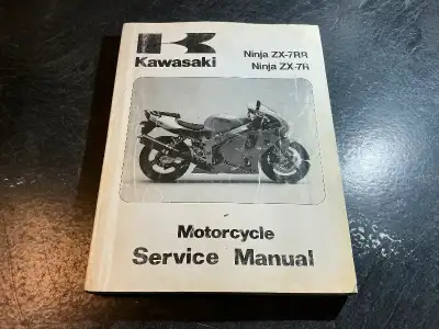 Genuine 1996 Kawasaki Ninja ZX-7RR & Ninja ZX-7R Motorcycle Service Manual p/n 99924-1193-01| Kawasa...