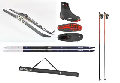 Skis de fond pour femme. Skis Atomic Nordic Pro Skintec C3 longueur 195 (143 - 165 lb) Bottes Atomic...