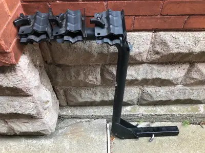I am selling a bike hitch rack in good condition, perfect for transporting up to three bikes securel...