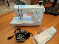 Brother LS-30 Sewing Machine and Baskets