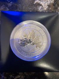 2012 fine silver coin 10.00 Maple Leaf 