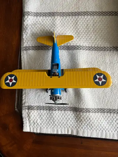 a collectible airplane is for sale, View more