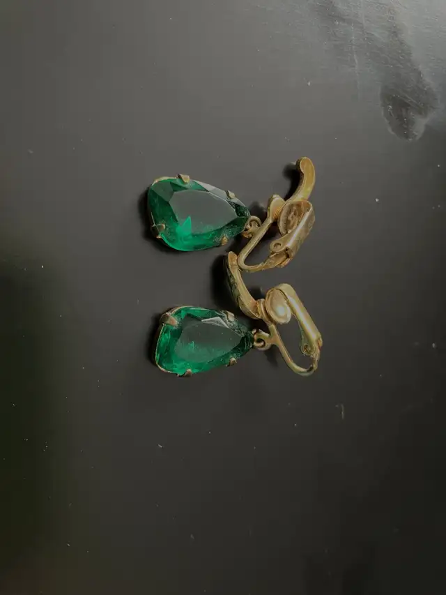 Green Stone Earrings