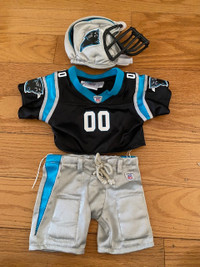 Build-a-Bear Carolina Panthers football outfit