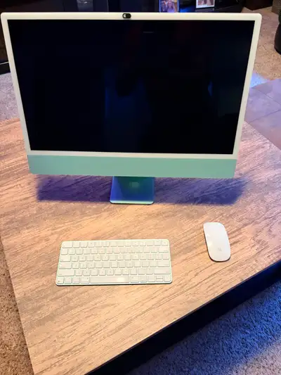24 inch Green M1 iMac Desktop, View more