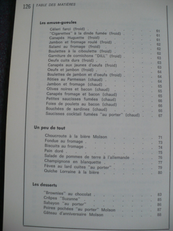 LES RECETTES A LA BIERE DES GRANDES CUISINES MOLSON -M.BEAULIEU dans Autre  à Longueuil/Rive Sud - Image 4