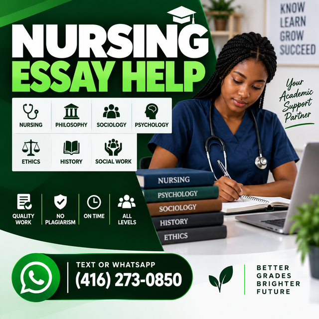 NURSING COURSEWORK HELP PHILOSOPHY, HISTORY, RELIGION, SOCIOLOGY