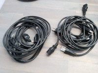 PC Power Cables. Lot of 6