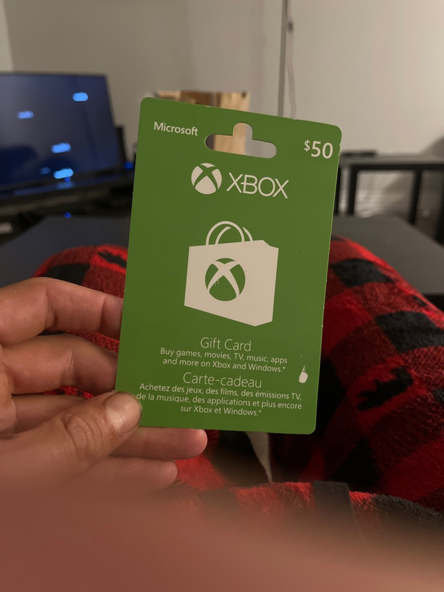 New 50 dollar Xbox (Microsoft) gift card. | XBOX One | Bedford | Kijiji