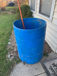 Rain barrel with tap