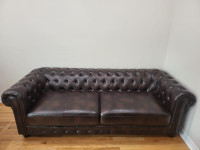 Faux Leather Sofa Set