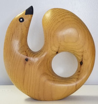 Phoque en bois “art moderne”