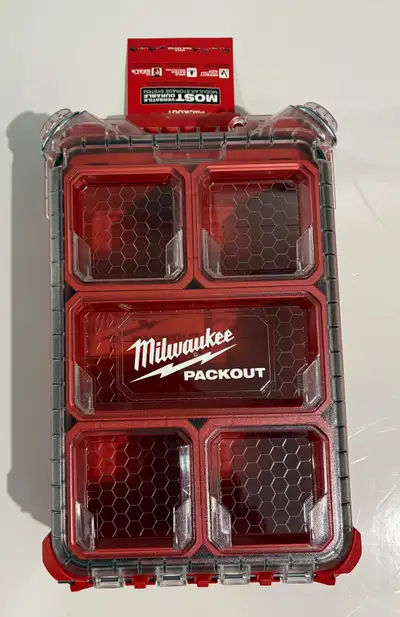 New Milwaukee PACKOUT 5-Compartment Small Parts Organizer, View more