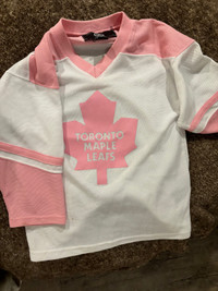 Toronto Maple Leafs Girls Pink Jerseys Size M (10/12) 