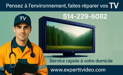 Votre technicien préféré en réparation TV, View more