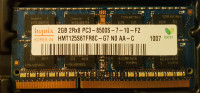 2x RAM 2GB PC3-8500 DDR3-1066MHz for Laptop