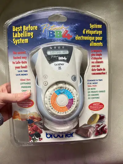 P-Touch BB4 Best Before Food Date Label Maker Month Day Week Set, View more