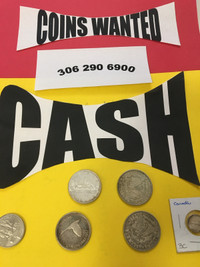 WANTING * CASH FOR COIN COLLECTIONS 