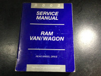 2002 Dodge Ram Van Wagon AB RWD Service Manual B1500 B2500 B3500