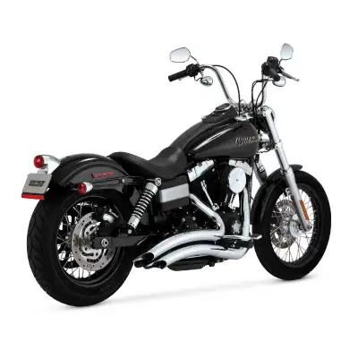 Muffler Vance & Hines Big Radius 2 Into 2 Super État Esthétique Pour Harley davidson Tout modèles Dy...