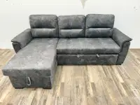 New Modern Sofa Bed With Storage Chaise & Pull Out Bed Huge Sale