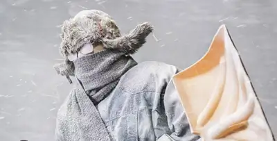 Snow clearing downtown calgary, View more