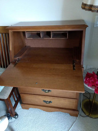 Solid wood writing desk