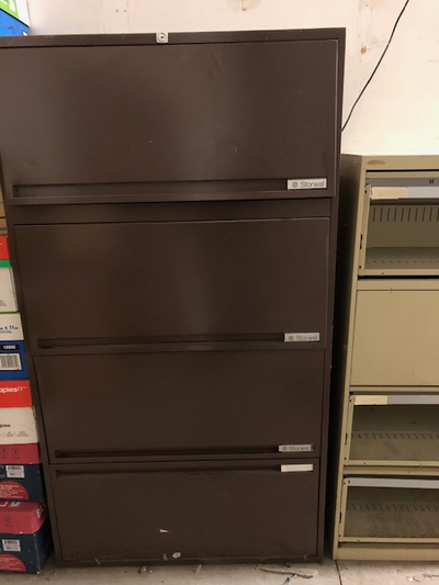 FREE - Excellent Brown or Beige Metal File Cabinet, View more