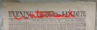 RARE CANADIAN PRE-CONFEDERATION TORONTO 1863 NEWSPAPER