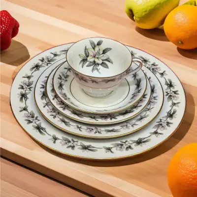 Vintage Japanese dinner set Gold trim.Absolutely excellent vinta, View more