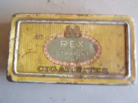 Rare antique/vintage Rex cigarette tin