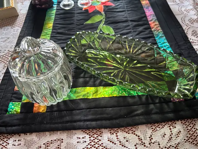 vintage candy container and pickle tray632346284142091219
