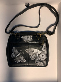 Anuschka Genuine Leather hand painted purse 