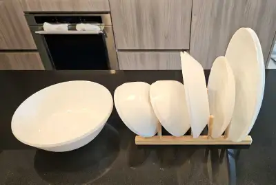 IKEA bowls plates and rack, View more