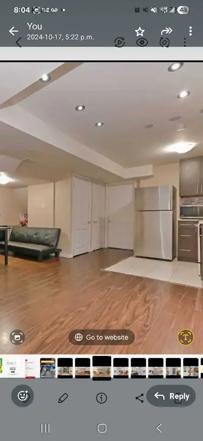 2 Room basement on Rent