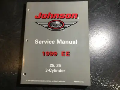 1999 Johnson EE 25 & 35 HP Outboards Service Manual OMC Part Number: 787029 Printed in 1998 This man...