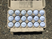 Golf balls gently used for $15 each set of 18 balls