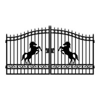 14ft Classic Horse design metal gate