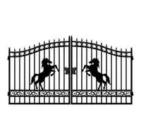 14ft Classic Horse design metal gate