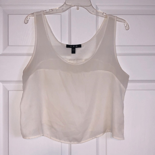 White Crop Top  in Women's - Tops & Outerwear in Windsor Region