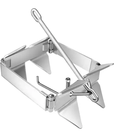 This brand new boat anchor is made from strong stainless steel, designed to securely hold your boat...