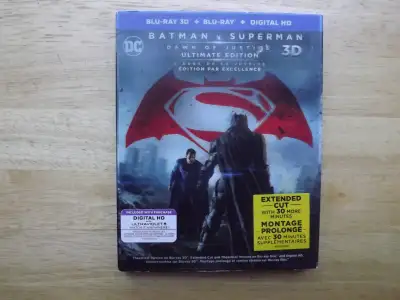 Batman vs Superman "Dawn Of Justice" Blu-ray 3D + Blu-ray + Digital I have for sale "Batman vs Super...