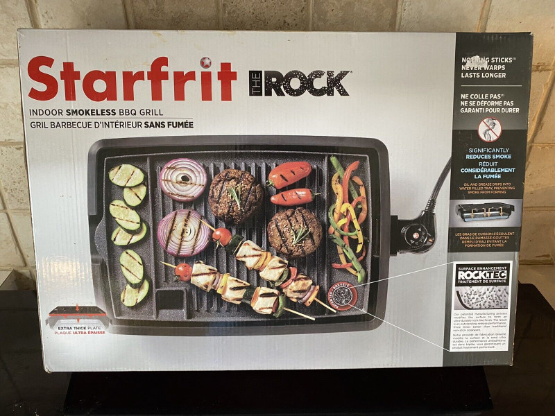 Starfrit - The Rock Gril barbecue d'intérieur sans fumée, Fr