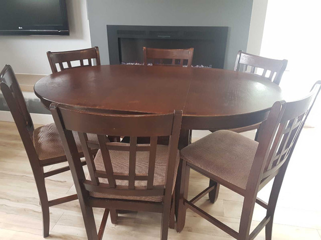 7 Piece Bar Height Dining Set for Sale in Dining Tables & Sets in Saint John