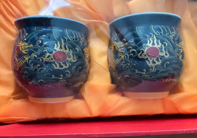 Brand New Jing Pin Tao Ci Chinese Tea Set with Teapot and 6 Cups62864746005890123