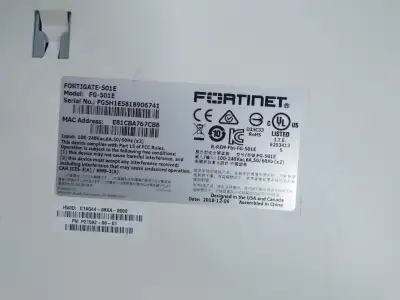 Fortinet FortiGate 501E FG-501E Firewall Security Appliance (25011436)