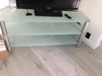 Glass TV stand and 40” TOSHIBA TV for sale, $150, 7802032682